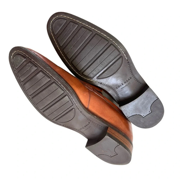 SOLD Cole Haan Genuine Leather Lenox Hill Venetian brown Loafers 9 - Picture 8 of 8